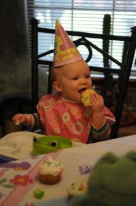 Ainsley's first birthday