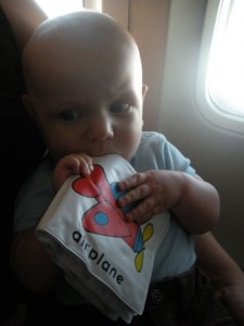 eat-the-book eating his book on the plane
