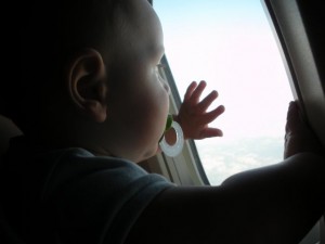 in-flight Hank enjoyed the view of the clouds