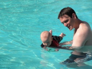 swim-with-dad swimming with Dad