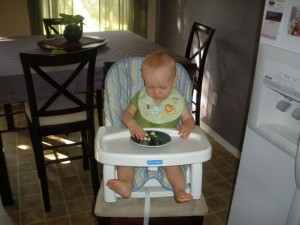 big boy plate Hank eats from a real plate