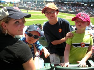express game at the Express game with Tori, Michael and David